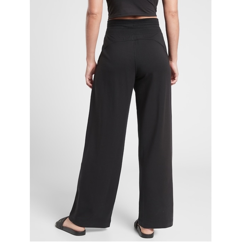 NWT Athleta Balance Wide Leg Pant Solid Black - Picture 2 of 5